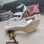 Dolce & Gabbana DG Logo Heel 10.5cm Black Red Roses Sandals White 2022