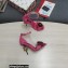 Dolce & Gabbana DG Logo Heel 10.5cm Black Red Roses Sandals Fuchsia 2022