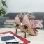 Dolce & Gabbana DG Logo Heel 10.5cm Black Red Roses Sandals Nude Pink 2022