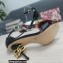 Dolce & Gabbana DG Logo Heel 10.5cm Black Red Roses Sandals Black 2022