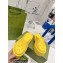 Gucci perforated GG rubber platform slip-on sandals Yellow 2022