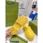 Gucci perforated GG rubber platform slip-on sandals Yellow 2022