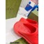 Gucci perforated GG rubber platform slip-on sandals Red 2022