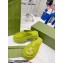 Gucci perforated GG rubber platform slip-on sandals Limi Green 2022