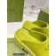 Gucci perforated GG rubber platform slip-on sandals Limi Green 2022