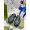 Gucci perforated GG rubber platform slip-on sandals Black 2022