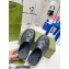 Gucci perforated GG rubber platform slip-on sandals Black 2022