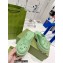 Gucci perforated GG rubber platform slip-on sandals Light Green 2022