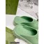 Gucci perforated GG rubber platform slip-on sandals Light Green 2022