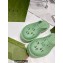 Gucci perforated GG rubber platform slip-on sandals Light Green 2022
