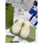Gucci perforated GG rubber platform slip-on sandals White 2022