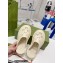 Gucci perforated GG rubber platform slip-on sandals White 2022