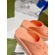 Gucci perforated GG rubber platform slip-on sandals Peach Pink 2022
