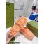 Gucci perforated GG rubber platform slip-on sandals Peach Pink 2022