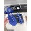 Chanel Crystal Star Thong Sandals Blue 2022