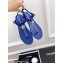 Chanel Crystal Star Thong Sandals Blue 2022