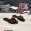 Dolce & Gabbana Black Red Roses Slides Black 2022