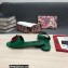 Dolce & Gabbana Black Red Roses Slides Green 2022