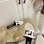 Versace Greca Maze Calfskin Flat Sandals White 2022