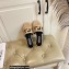 Versace Greca Maze Calfskin Flat Sandals Nude 2022