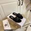 Versace Greca Maze Calfskin Flat Sandals Black 2022
