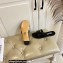 Versace Greca Maze Calfskin Flat Sandals Black 2022