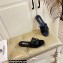 Versace Greca Maze Calfskin Flat Sandals Black 2022