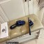 Versace Greca Maze Calfskin Flat Sandals Blue 2022