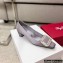 Roger Vivier Heel 4.5cm Belle Vivier Pilgrim Buckle Pumps in Satin Gray