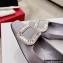 Roger Vivier Heel 4.5cm Belle Vivier Pilgrim Buckle Pumps in Satin Gray