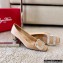 Roger Vivier Heel 4.5cm Belle Vivier Pilgrim Buckle Pumps in Satin Beige