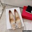 Roger Vivier Heel 4.5cm Belle Vivier Pilgrim Buckle Pumps in Satin Beige