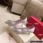 Roger Vivier Heel 4.5cm/8.5cm Flower Strass Buckle Pumps Satin Lilac