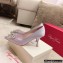 Roger Vivier Heel 4.5cm/8.5cm Flower Strass Buckle Pumps Satin Lilac