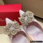Roger Vivier Heel 4.5cm/8.5cm Flower Strass Buckle Pumps Satin Lilac