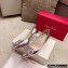 Roger Vivier Heel 4.5cm/8.5cm Flower Strass Buckle Pumps Mirror Silver