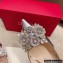 Roger Vivier Heel 4.5cm/8.5cm Flower Strass Buckle Pumps Mirror Silver