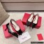 Roger Vivier Heel 2cm/6.5cm/8.5cm Viv' In The City Lacquered Buckle Ballerinas/Pumps Patent Black