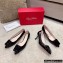 Roger Vivier Heel 2cm/6.5cm/8.5cm Viv' In The City Lacquered Buckle Ballerinas/Pumps Patent Black