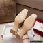 Roger Vivier Heel 2.5cm/4.5cm Belle Vivier Metal Buckle Mules in Patent Leather Beige