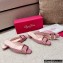 Roger Vivier Heel 2.5cm/4.5cm Belle Vivier Metal Buckle Mules in Patent Leather Pink