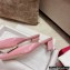 Roger Vivier Heel 2.5cm/4.5cm Belle Vivier Metal Buckle Mules in Patent Leather Pink