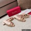 Roger Vivier Heel 2.5cm/4.5cm Belle Vivier Metal Buckle Mules in Patent Leather Nude