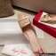 Roger Vivier Heel 2.5cm/4.5cm Belle Vivier Metal Buckle Mules in Patent Leather Nude