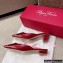 Roger Vivier Heel 2.5cm/4.5cm Belle Vivier Metal Buckle Mules in Patent Leather Red