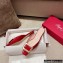 Roger Vivier Heel 2.5cm/4.5cm Belle Vivier Metal Buckle Mules in Patent Leather Red