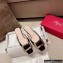 Roger Vivier Heel 2.5cm/4.5cm Belle Vivier Metal Buckle Mules in Patent Leather Black
