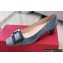 Roger Vivier Heel 4.5cm Stone Buckle Pumps in Suede Gray