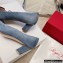 Roger Vivier Heel 4.5cm Stone Buckle Pumps in Suede Gray