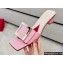 Roger Vivier Heel 4.5cm Love Metal Buckle Mules in Patent Leather Pink